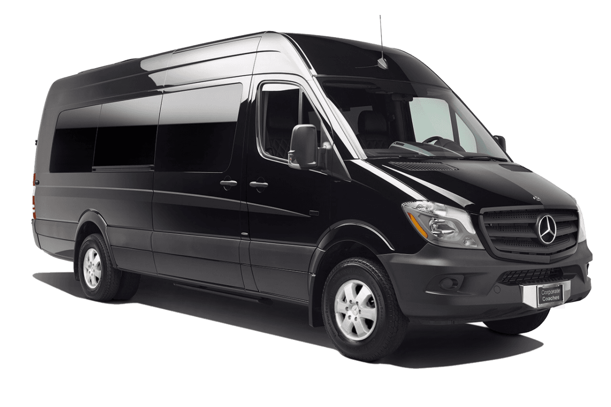 Black Luxury Executive Vans exterior